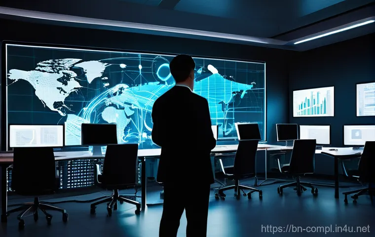 규제준수 자격 취득 후 실무에 대한 인사이트 - **Prompt:** An abstract yet sophisticated visual representing the intersection of Artificial Intelli...