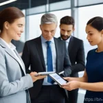 규제준수 전문가로서 경력을 쌓는 방법 - **Prompt 1: Ethical Guidance in a Modern Workplace**
    "A diverse team of professionals, impeccabl...